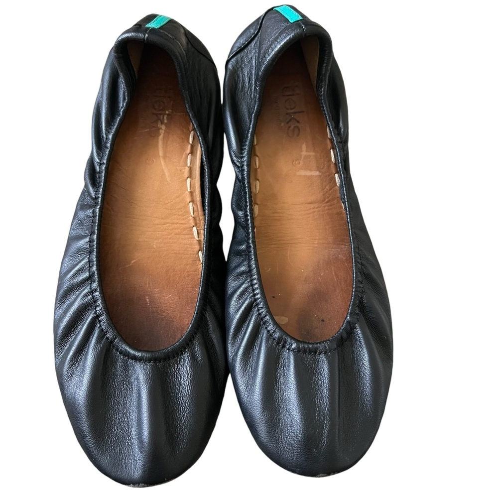 Tieks black slippers, size 6
